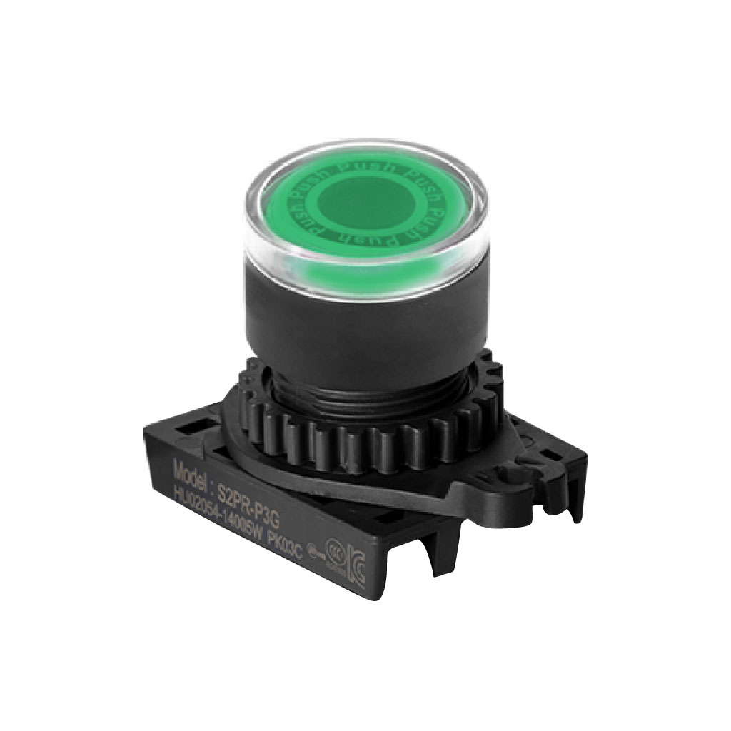 S2PR-P3G — S2PR-P3G — BOTON PULSADOR LED VERDE 22MM