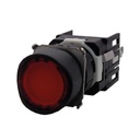 D060YDK — BOTON PULSADOR RESTADO NDO ROJO 16mm, 24VCA/CD, RASANTE MOMENTANEO ILUMINADO CON LED, MAXIMO 2 CONTACTOS