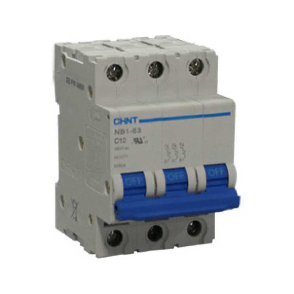 NB1-5KA3PC6 — BREAKER  P/RIEL 3X6A , 5KA, 480VCA