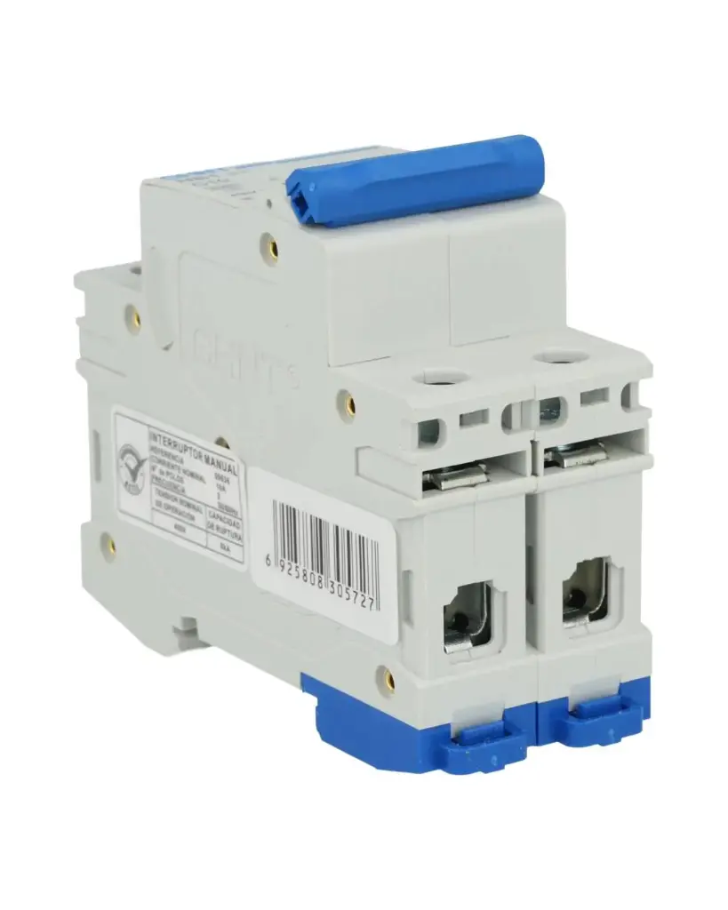 NB1-6KA2PC10 — BREAKER P/RIEL 2 LINEAS 230/400V 10A.