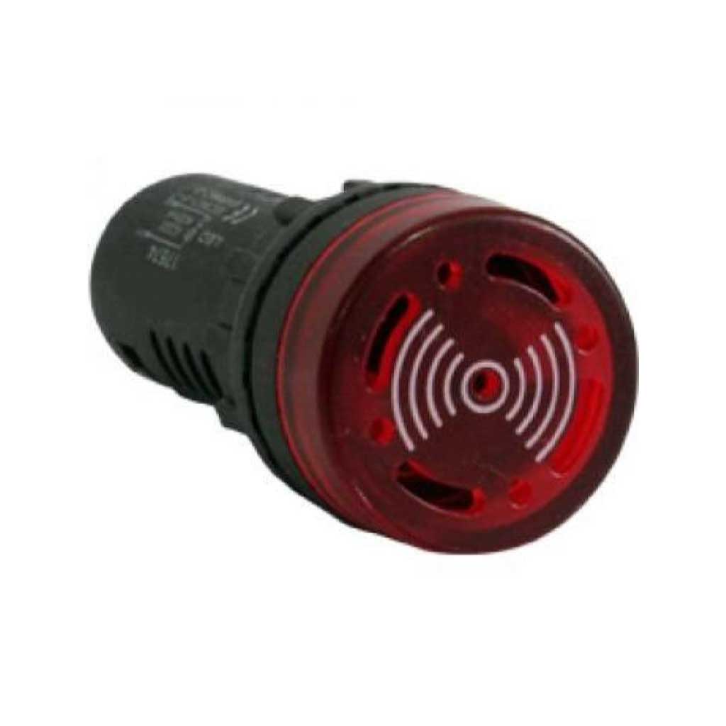 BLIR24V — BUZZER INTERMITENTE 22mm 24VCA/VCD, 85DBCON LED ROJO *NO SON A PRUEBA DE EXPLOSION*