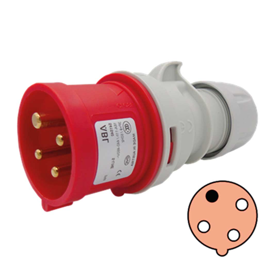 S41S40 — CALVIJA CONECTOR GLANDULA 16A, 440-460V3P+T IP44