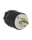 WJ-8420 — CLAVIJA INDUSTRIAL CON SEGURO 20A/125VCA-250VCA, 3 POLOS (3 FASES) + TIERRA 