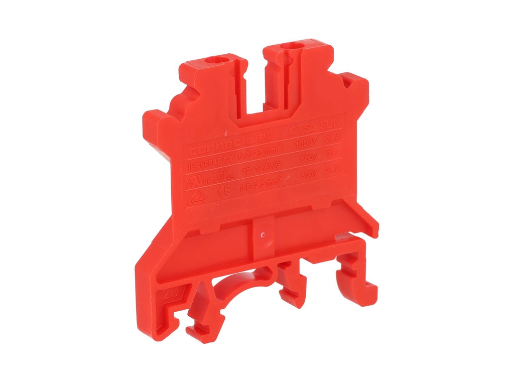 CTS2.5U-N/R — CLEMA TERMINAL 25 AMPS ROJO