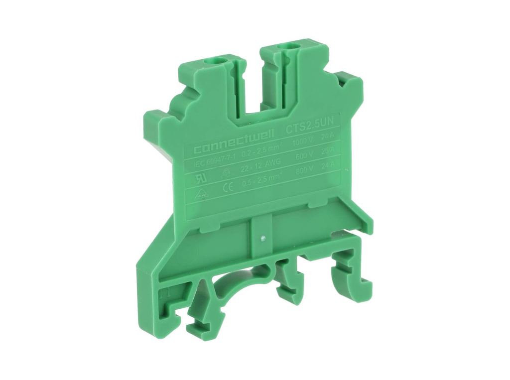 CTS2.5U-N/G — CLEMA TERMINAL 25 AMPS VERDE