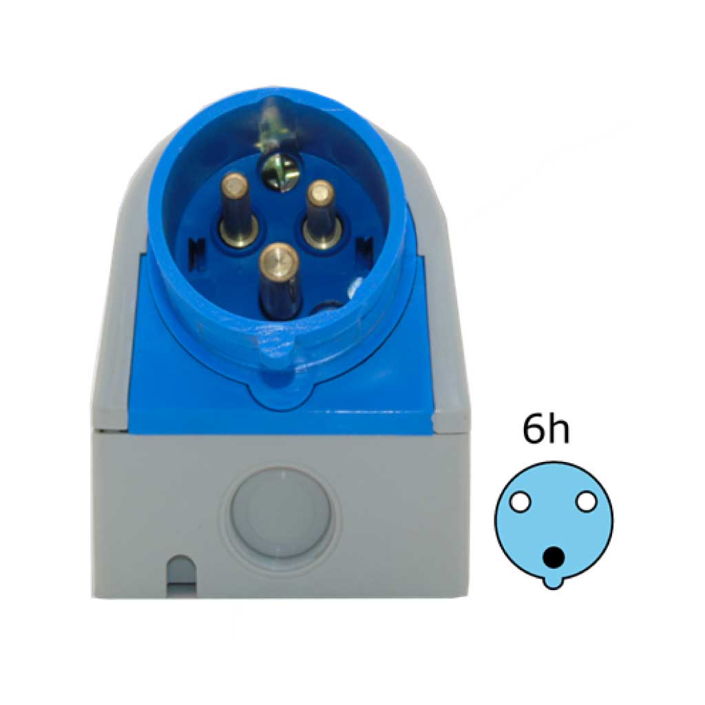 G31.20 — COMPARTIMIENTO CAJA A 25° 16A 220-250V 2P+G