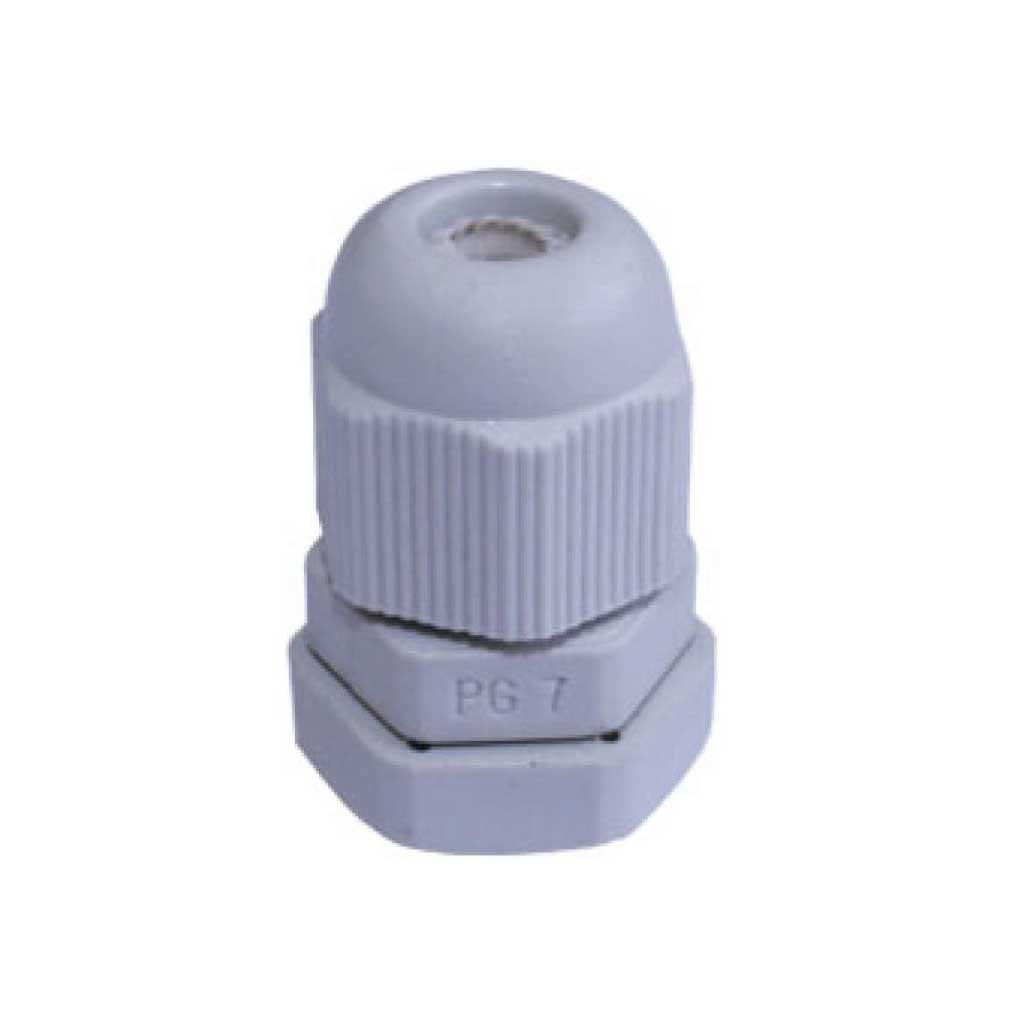 CG-PG11 — CONECTOR GLAND.PG11 10mm (25/64) POLIAM.GRIS INCLUYE TUERCA, BARRENO 3/4 