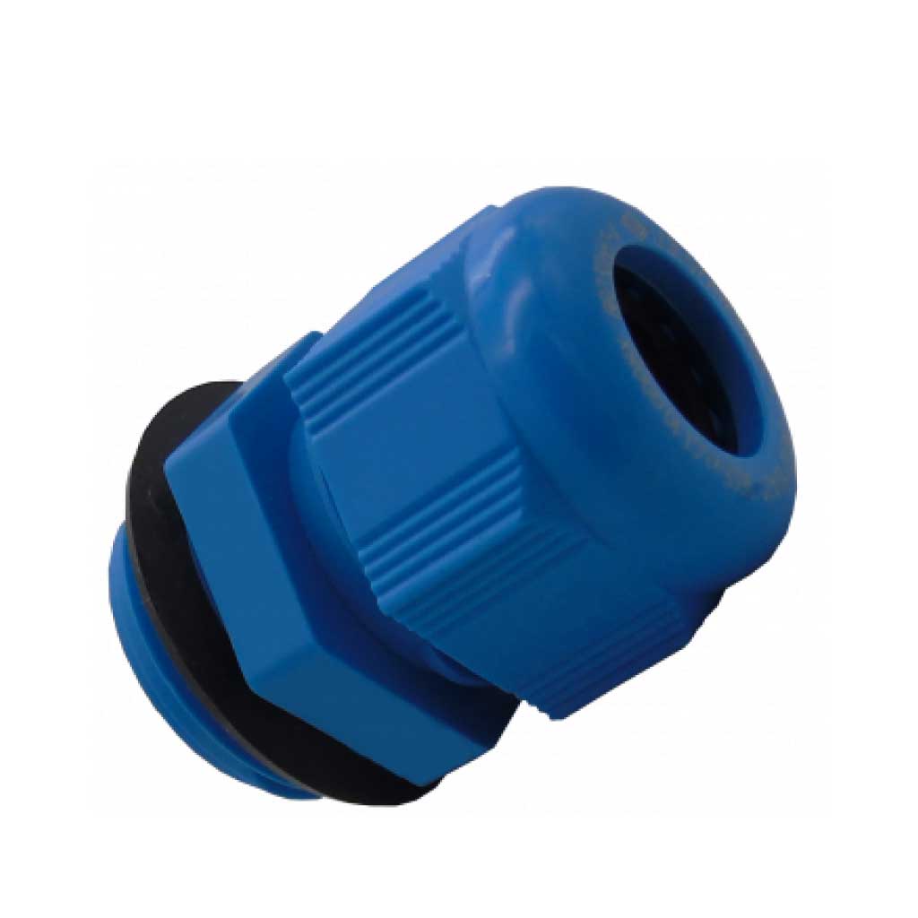5507566 — CONECTOR GLANDULA M25 9-18 POLIAMIDA COLOR AZUL ATEX.