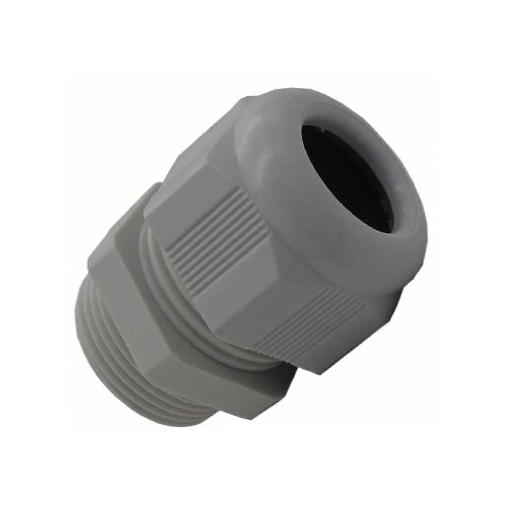 5308716 — CONECTOR GLANDULA PG16 GRIS14mm, #TUERCA7211885 (NO LA INCLUYE) EQUIV.CG-PG16