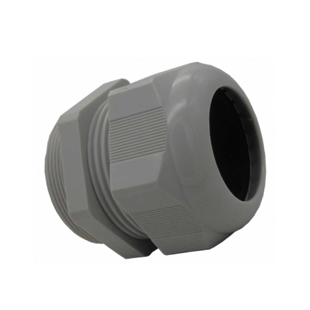 5308736 — CONECTOR GLANDULA PG36 GRIS32mm, #TUERCA7211888 (NO LA INCLUYE) EQUIV.CG-PG36