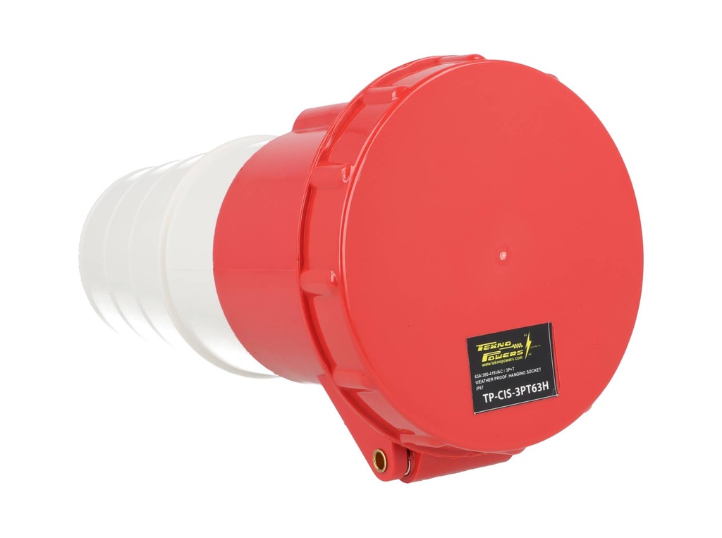 TP-CIS-3PT63H — CONECTOR IND HEMBRA PARA EXTENSION 3P+T 63A415VCA (PARA MACHO TP-CIP-3PT63L) 