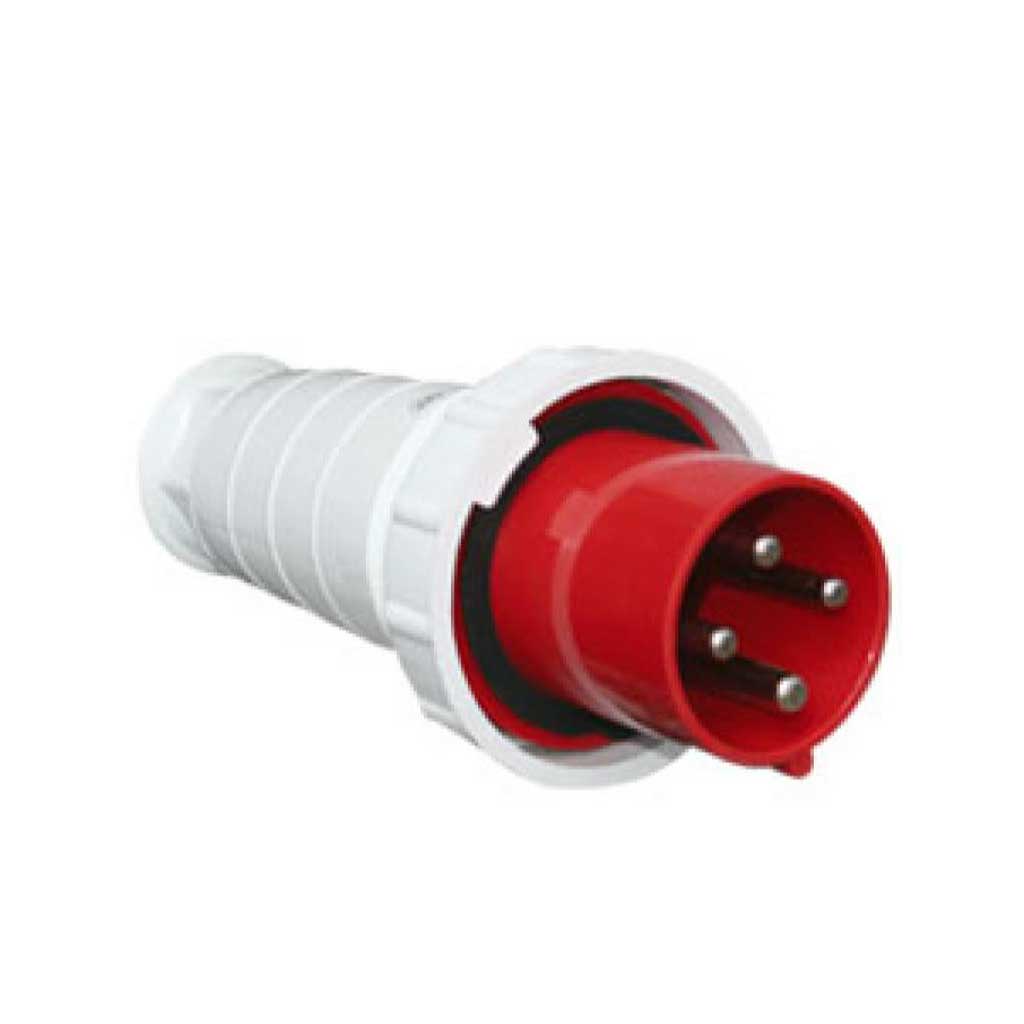 TP-CIP-3PT63L — CONECTOR INDEPENDIENTE MACHO PARA EXT. CON CANDADO3P+T, 63A, 415VCA,  (PARA HEMBRA #TP-CIS-3PT63S/ TP-CIS-3PT63E/ TP-CIS-3PT63H) 