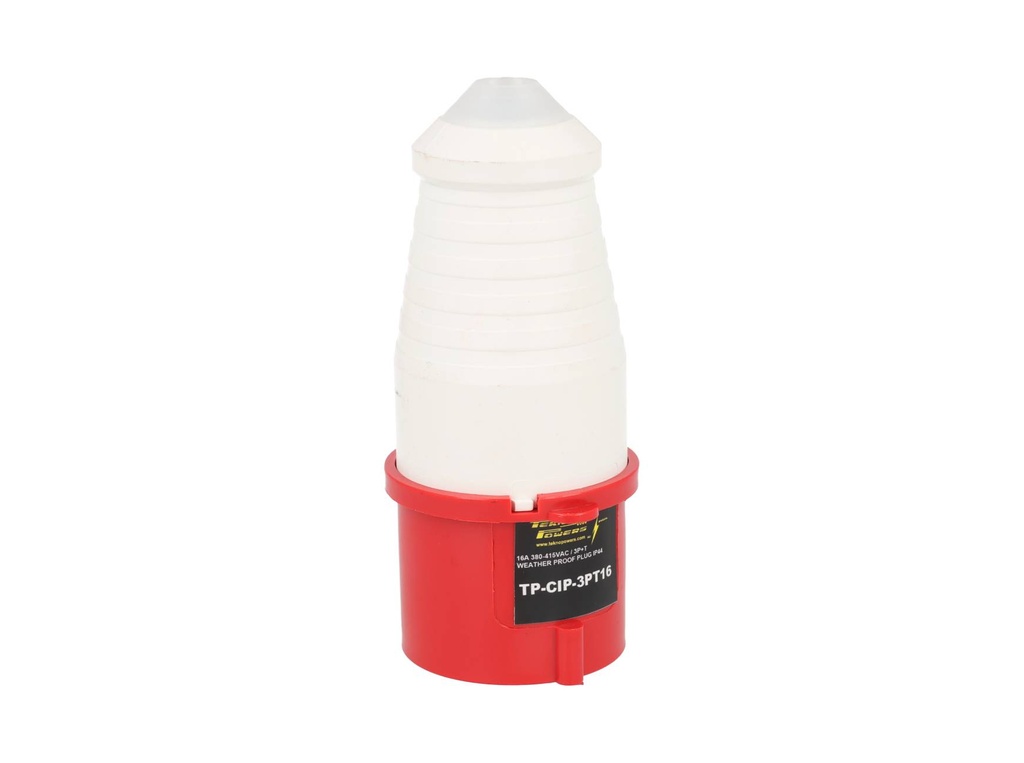 TP-CIP-3PT16 — CONECTOR INDEPENDIENTE MACHO PARA EXTENSION 3P+T 16A415VCA,  ( PARA HEMBRAS #TP-CIS-3PT16E/TP-CIS-3PT16H/TP-CIS-3PT16S) 