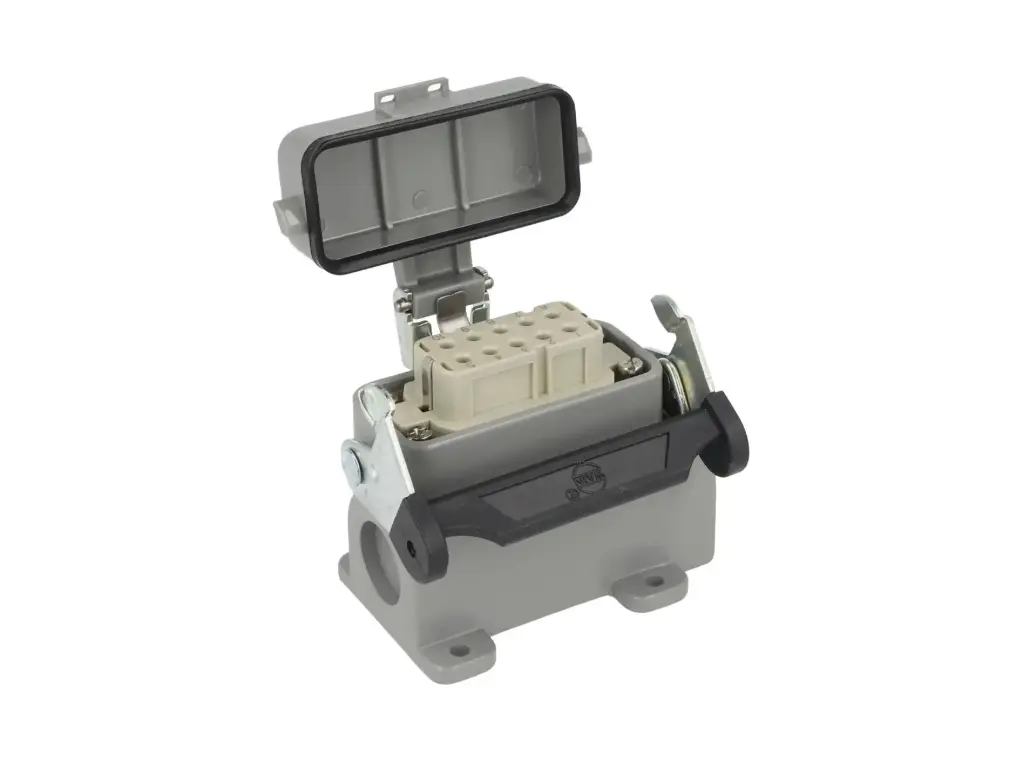 FIC10-10P-B-C — CONECTOR INDEPENDIENTE HEMBRA 10A 400V 10PIN SOBREPONER (MACHOS MIC10-10P-TOPARA SIDE)  (PG16) 