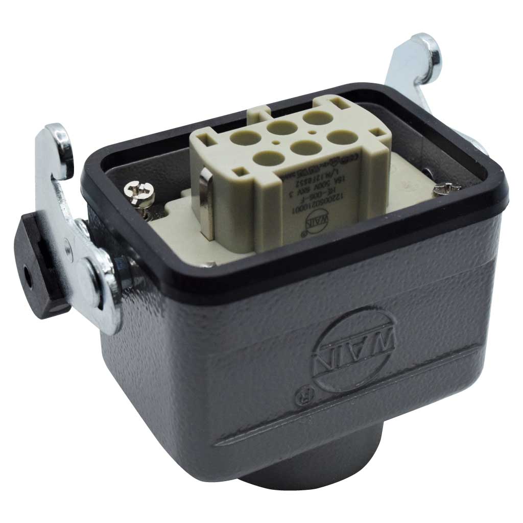 FIC16-6P-F-C — CONECTOR INDEPENDIENTE HEMBRA 16A 500V 6P LIBRE CONECTOR PG13.5 NO INCLUIDO