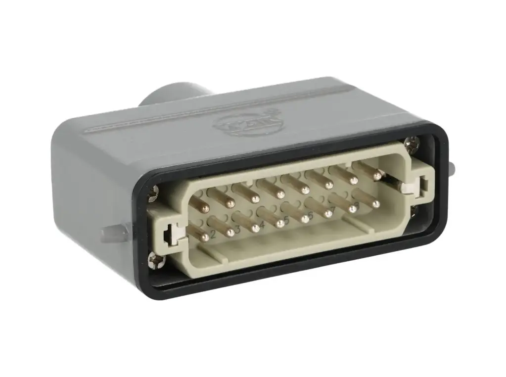 MIC10-16P-TOP — CONECTOR INDEPENDIENTE MACHO 10A 400V 16PIN 180° (HEMBRAS FIC10-16P-B/B-C)  (PG16) 
