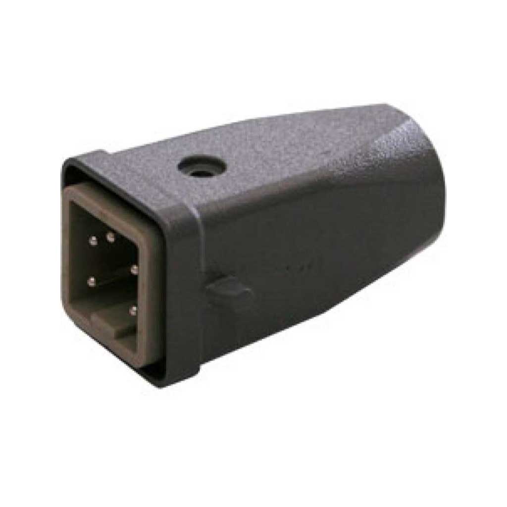 MIC10-4P-TOP — CONECTOR INDEPENDIENTE MACHO 10A 400V 4PIN, 180° (HEMBRAS FIC-10-4P-B/B-CON F-C)  (PG11) 