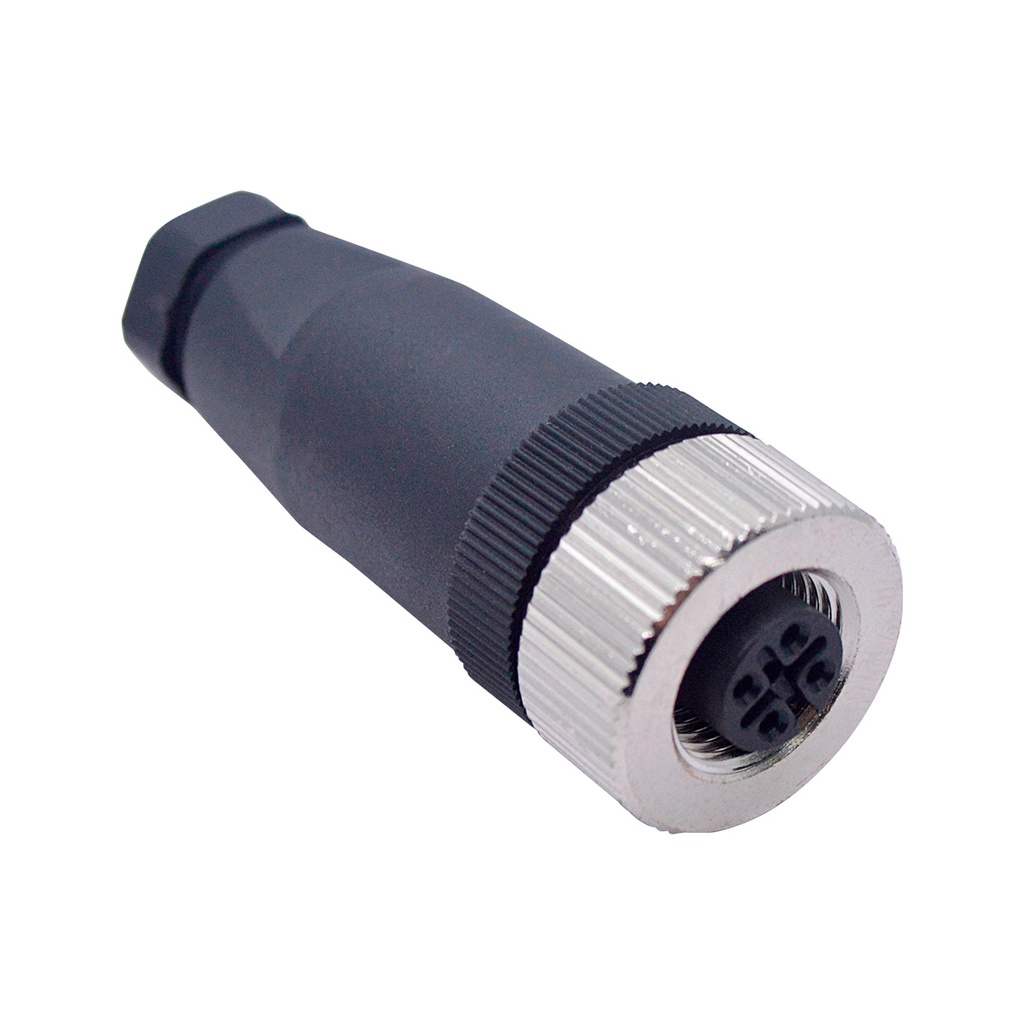 TP-CM12-4SF - CONECTOR M12, 4 PIN HEMBRA,  RECTO