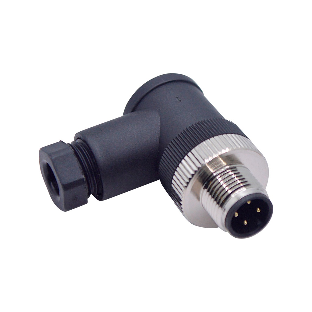 TP-CM12-4AM — CONECTOR M12, 4 PIN MACHO ANGULO