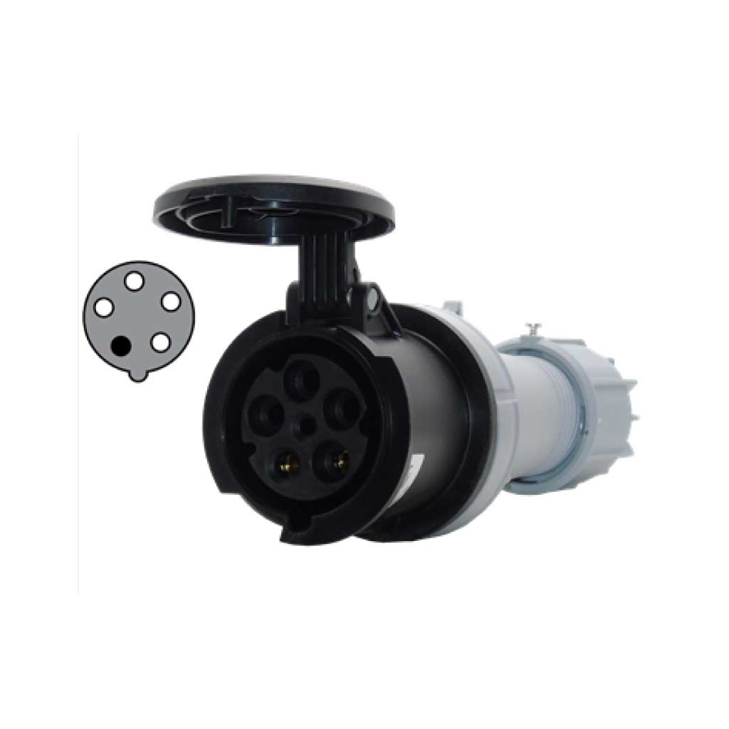 K53S50 — CONECTOR TIPO GLANDULA 63AS, 500V, 3P+N+T, 7H