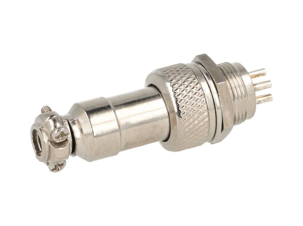 TP-GX12-7P — CONECTORES (PAR GX12 7 PIN MACHO/HEMBRAPARA PANEL Y EXTENSION 4A/125VCA, 12mm