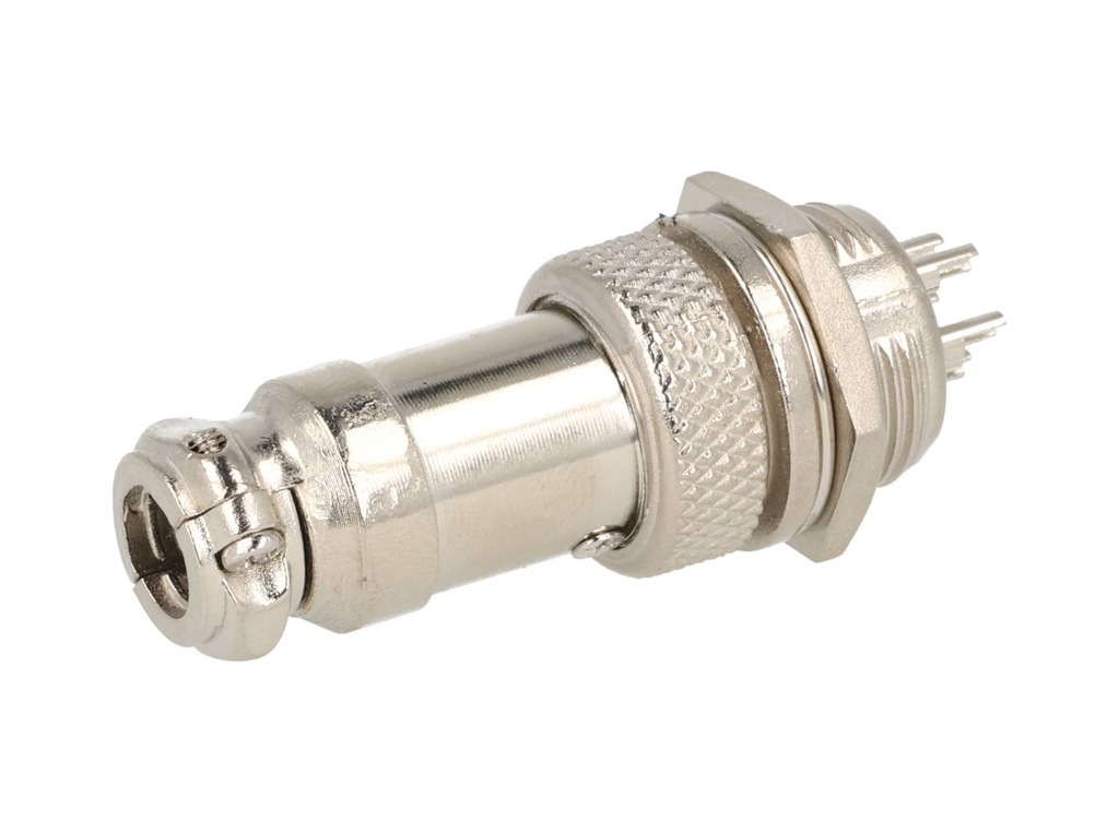TP-GX16-5P — CONECTORES (PAR GX16 5 PIN MACHO/HEMBRAPARA PANEL Y EXTENCION 5A/125VCA 16mm