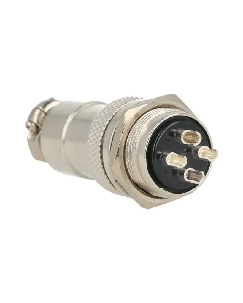 TP-GX20-4P — CONECTORES (PAR GX20 4 PIN MACHO/HEMBRAPARA PANEL Y EXTENSION 5A/125VCA, 20mm