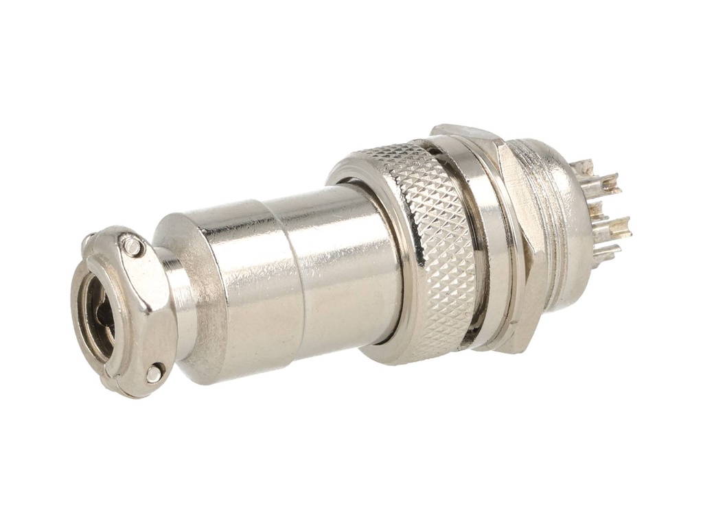 TP-GX20-7P — CONECTORES (PAR GX20 7 PIN MACHO/HEMBRAPARA PANEL Y EXTENSION 4A/125VCA, 20mm