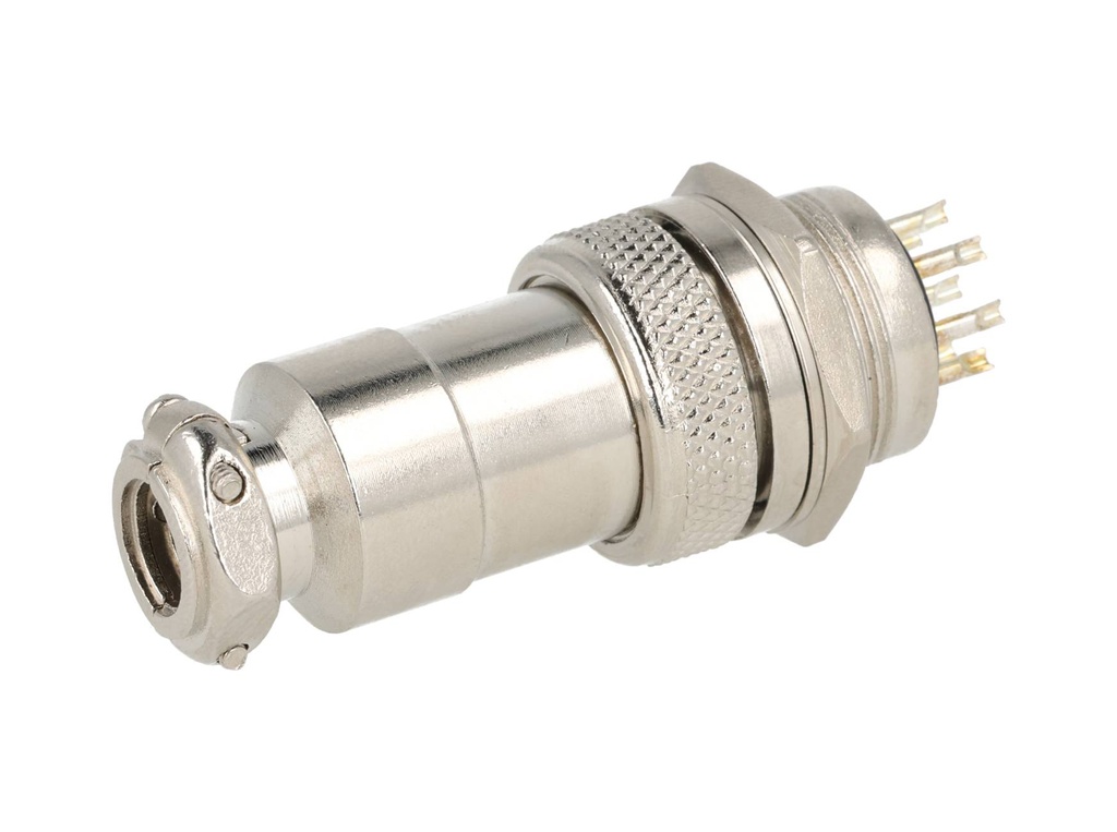TP-GX20-8P — CONECTORES (PAR GX20 8 PIN MACHO/HEMBRAPARA PANEL Y EXTENSION 4A/125VCA, 20mm