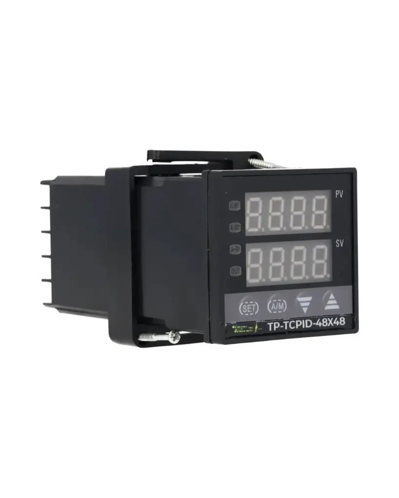 TP-TCPID-48X48 — CONTADOR TEMPERATURA RELEVADOR 48X48mm (1/16DIN) , 85-280VCA, CONTACTOS 3A-250VCA, ON-OFF, PROPORCIONAL (PID) , J, K, PT100, JPT100, (ENTRADA UNIVERSAL) UNA ALARMA