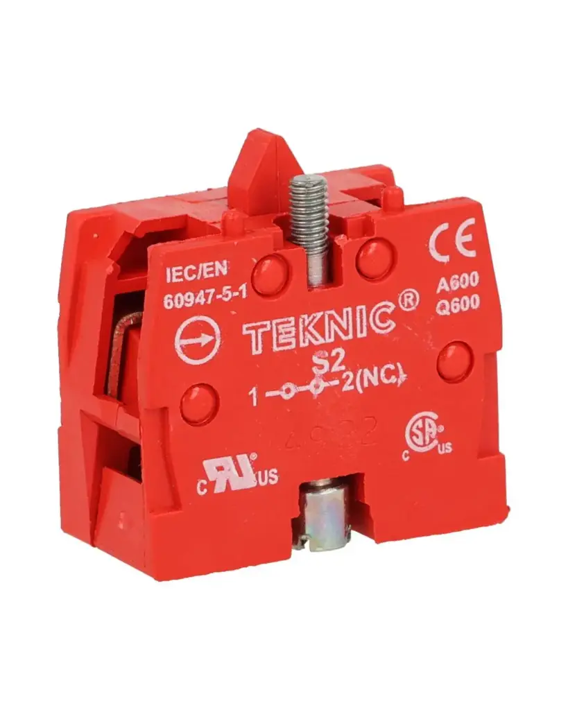 S2 — CONTACTO NC PARA BOTONERIA 22mm MON.SOPORTE