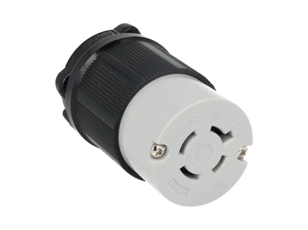 WJ-9421B — CONTACTO INDUSTRIAL CON SEGURO 20A/250VCA3 POLOS (3 FASES) + TIERRA, TOMA AEREA