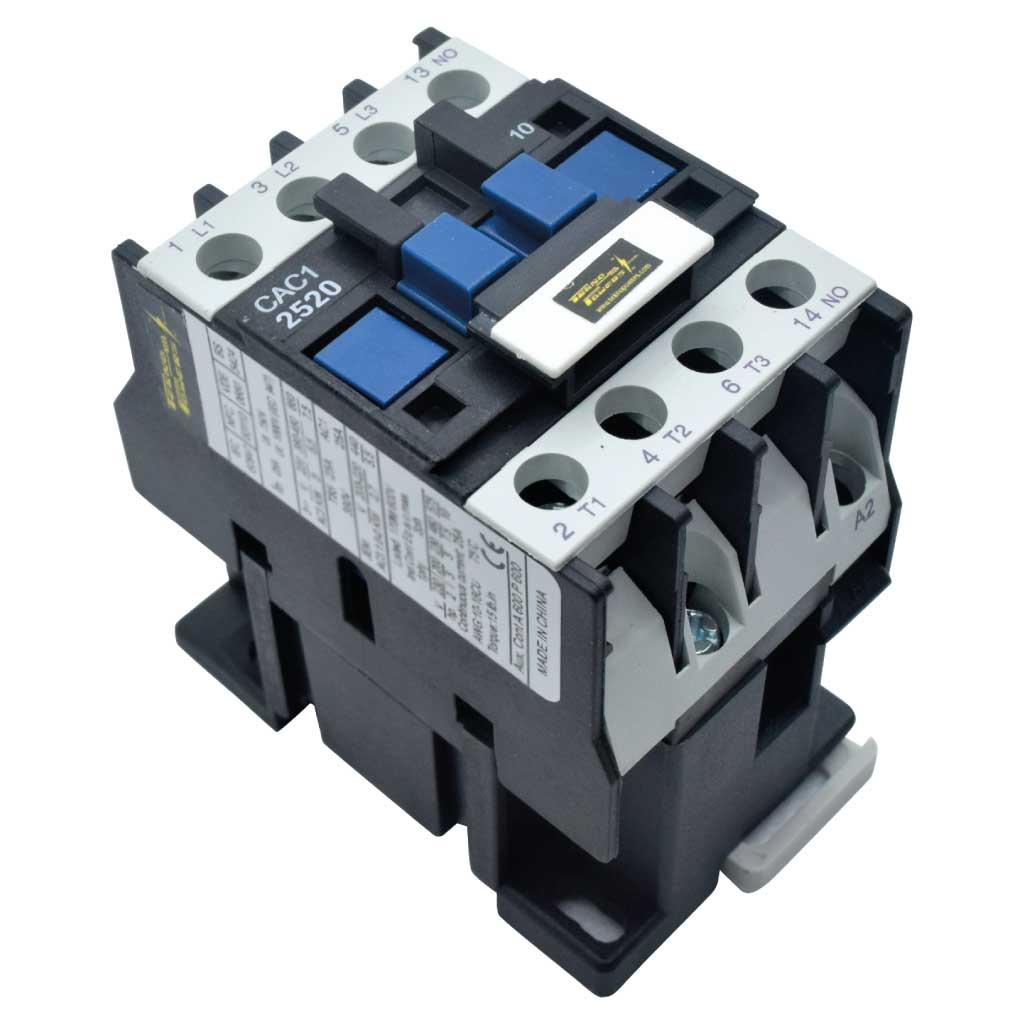 CAC-2520 — CONTACTOR 25A-CA3 40A-CA1 ANTS LC2540-20220VCA, TRABAJO LIVIANO, CONTACTO AUXILIAR 1NA