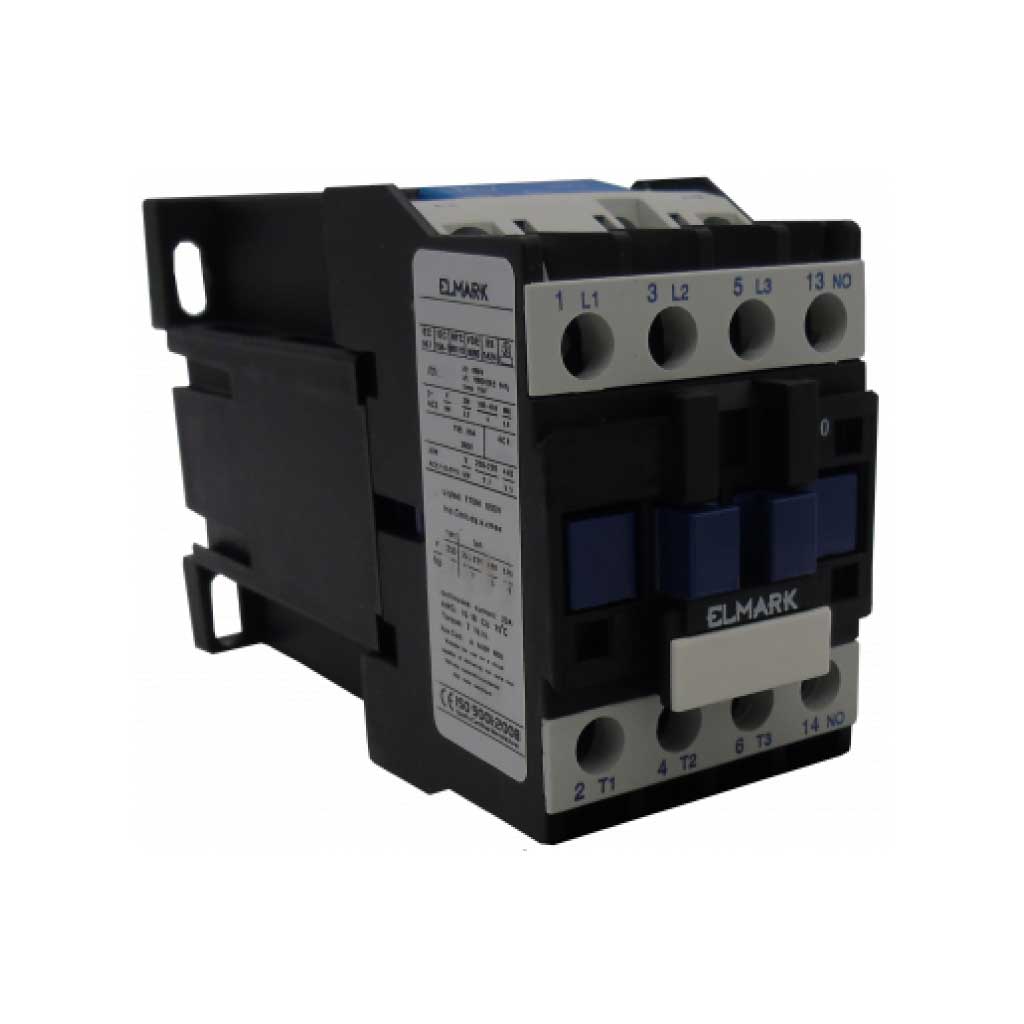 LP1D0910-24V — CONTACTOR 9A, 19.2-27.6VCD, 3 POLOS.CON 1 AUXILIAR N.A.