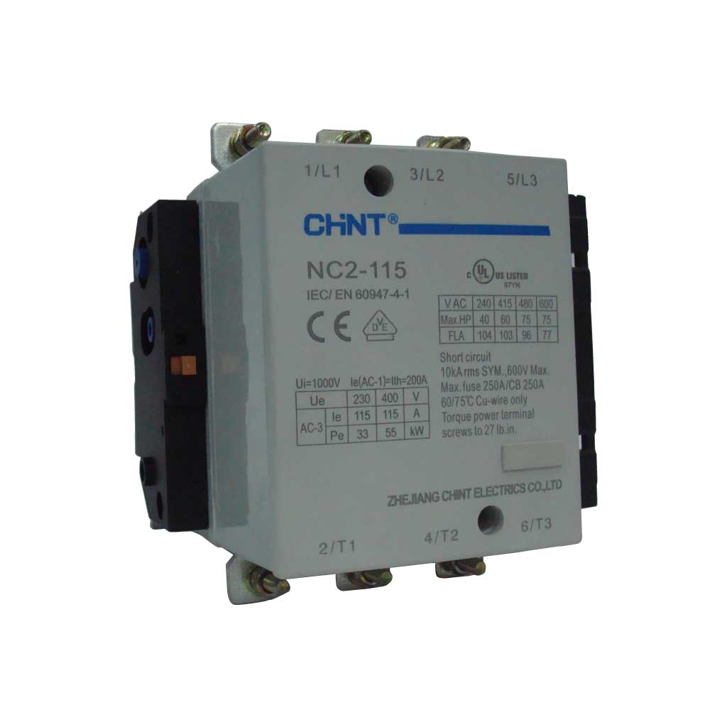 NC2-115-220VN — CONTACTOR CA TRIFÁSICO 220VCA 115A-CA3140A-CA1 1NA+1NC