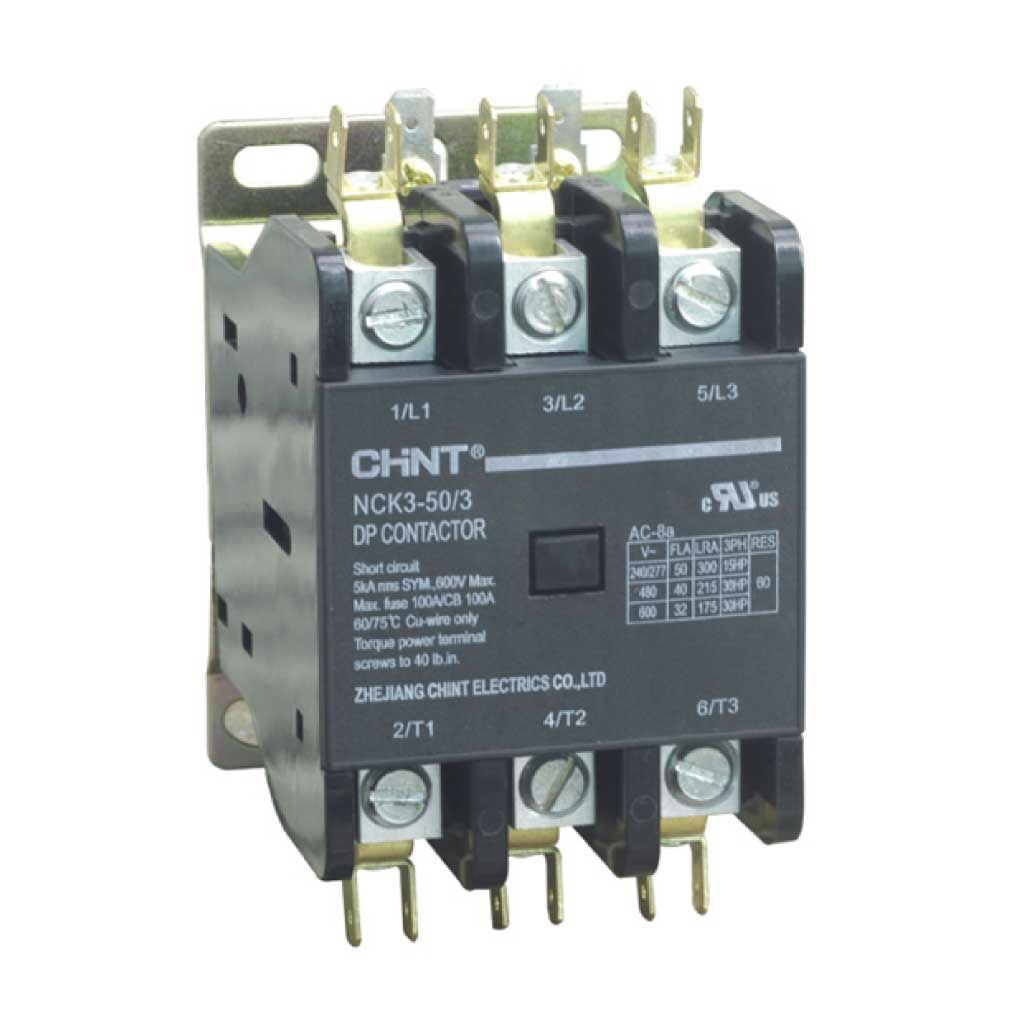 NCK3-50A/3-230V — CONTACTOR PARA AIRE ACONDICIONADO 3X50A 230VCA DE BOBINA