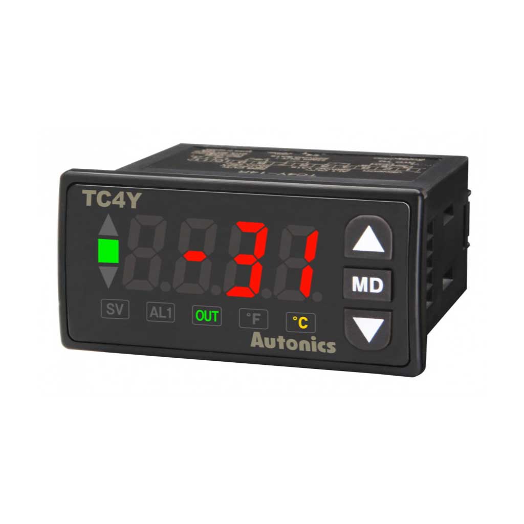 TC4Y-12R — CONTROL DE TEMPERATURA 36X72 mm PANTALLAINDIVIDUAL DE 4 DIGITOS, SALIDA CONTROL PID, RELAY Y SSR, SALIDA DE ALARMA 24VCA / 24-48VDC