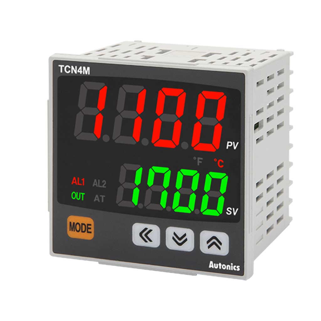 TCN4M-24R — CONTROL DE TEMPERATURA 72X72 DOBLE DISPLAY EQUIV. AX7-1A 