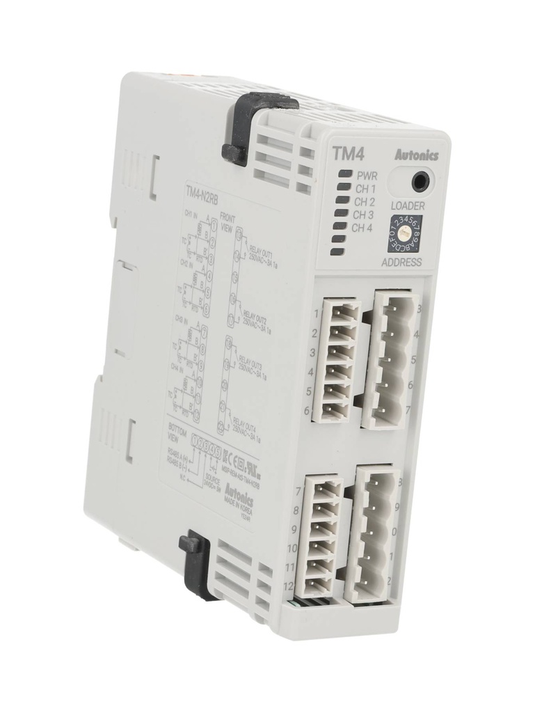 TM4-N2RB — CONTROL DE TEMPERATURA PID MODULAR MULTICANAL 4 CANALES