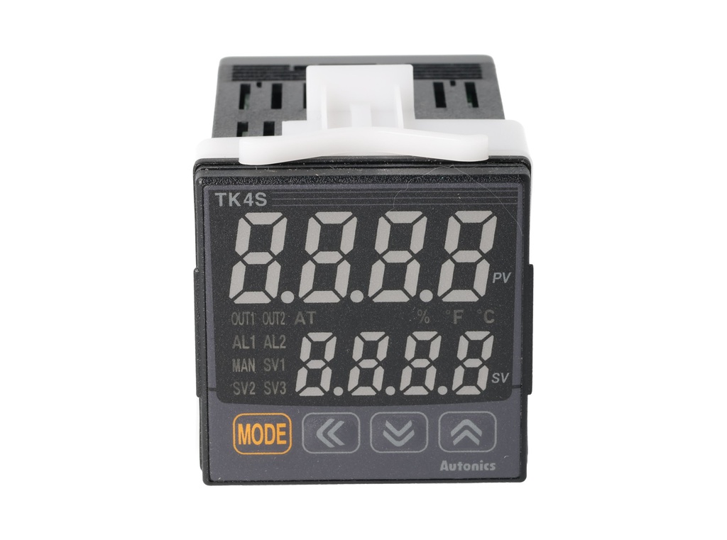 TK4S-24SN — CONTROLADOR DE TEMPERATURA Controlador PID 2 ALARMAS, SSR, IP65