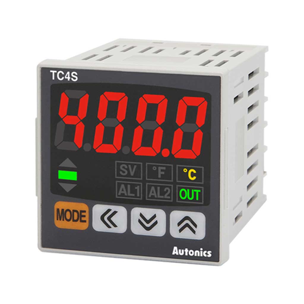 TC4S-24R — CONTROLADOR DE TEMPERATURA PID 100-240VCA 1DISPLAY, 1/16DIN 1SAL/2AL. REL/SSR, J, K, PT100