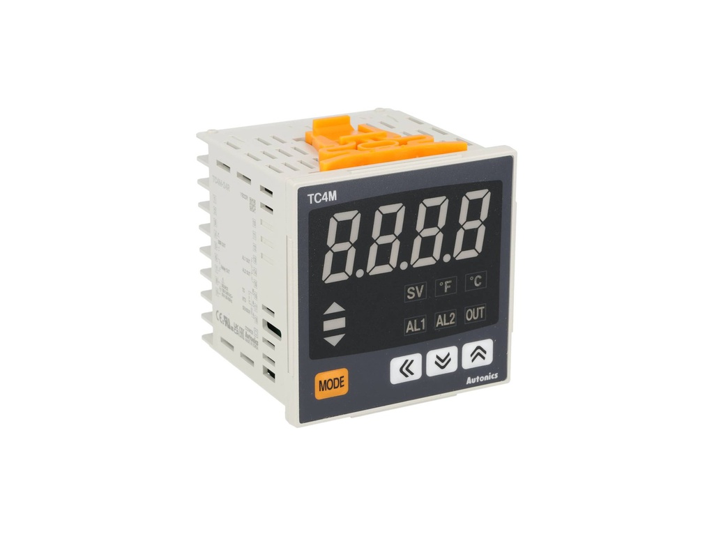 TC4M-24R — CONTROLADOR DE TEMPERATURA W72XH72, 4 DIGITOS, 2SALIDAS CON ALARMA, 100-240VCA