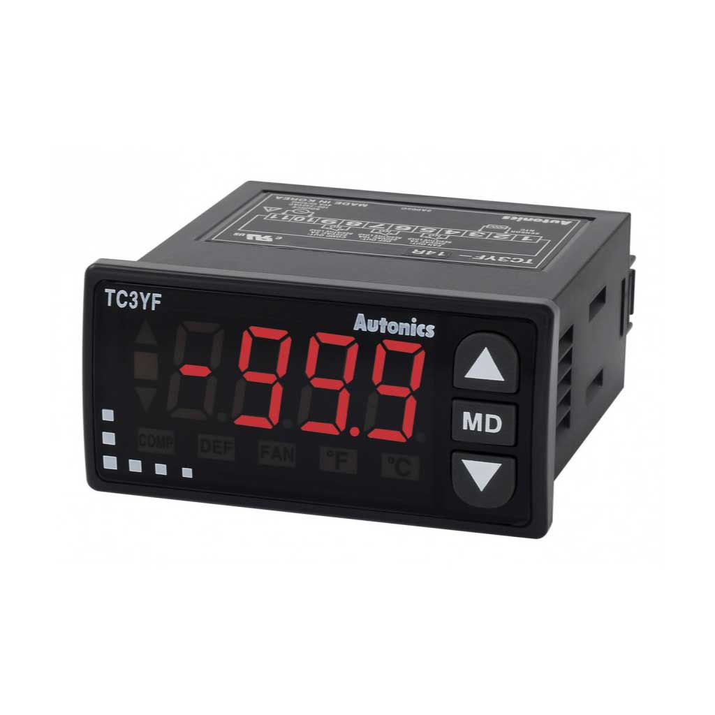 TC3YF-24R-R — CONTROLADOR DE TEMPERATURA PARA REFRIGERACION 2/SCOMP.DEFR.10AMP.100/240VCA.72X36X84, RTD