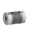 BB-8X8-D20L32 — COPLE FLEXIBLE ALUMINIO D1 8mm, D2 8mm, DEXT 23mm, LONGITUD 32mm, TORQUE 2Nm, VELOCIDAD MAXIMA 18.000RPM