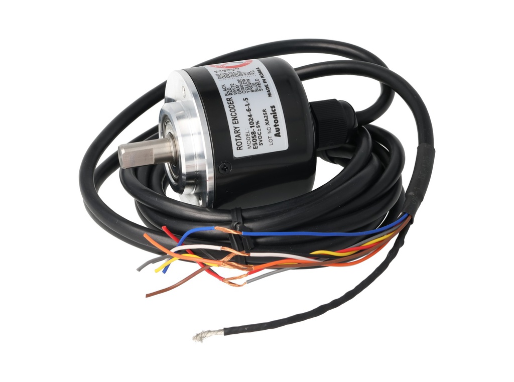 E50S8-1024-6-L-5 — ENCODER 5V 8mm 300khz 5000rpm IP50 out driver AUTONICS