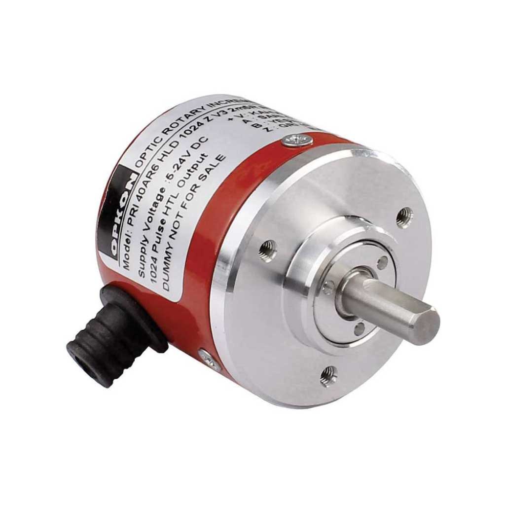 PRI40-360 — ENCODER INCREMENTAL F6mm, 360PPR, D40mm, SALIDA LINEAR DRIVER, ALIMENTACION 5-24VCD, SALIDAS A, B, Z Y ABZ INVERTIDAS, CUERPO ALUMINIO, CABLE 2.5METROS 