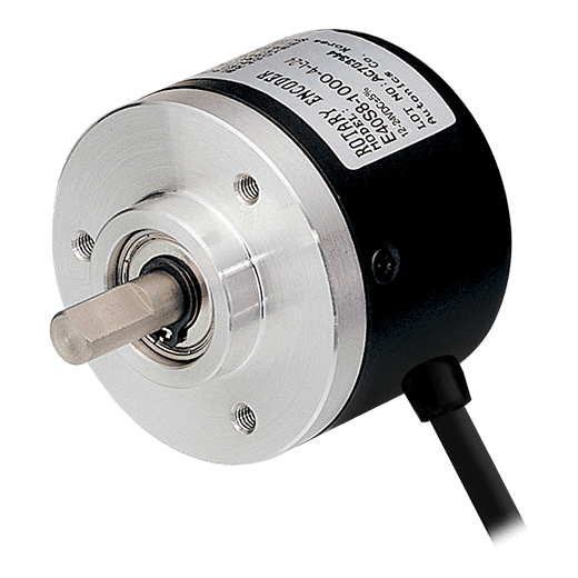 E40S6-200-3-T-24 — ENCODER, INCREMENTAL,  40mm EJE 6mm, 200PPR, A, B, Z, SALIDA A TOTEM, 12-24VDC