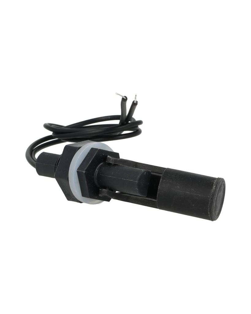 HT-PP-11 — FLOTADOR DE NIVEL MINI 80mm PLASTICO ABS100VCDE 0.5AMP., -10 A 85 GRADOS CELCIUS, ROSCA 3/4