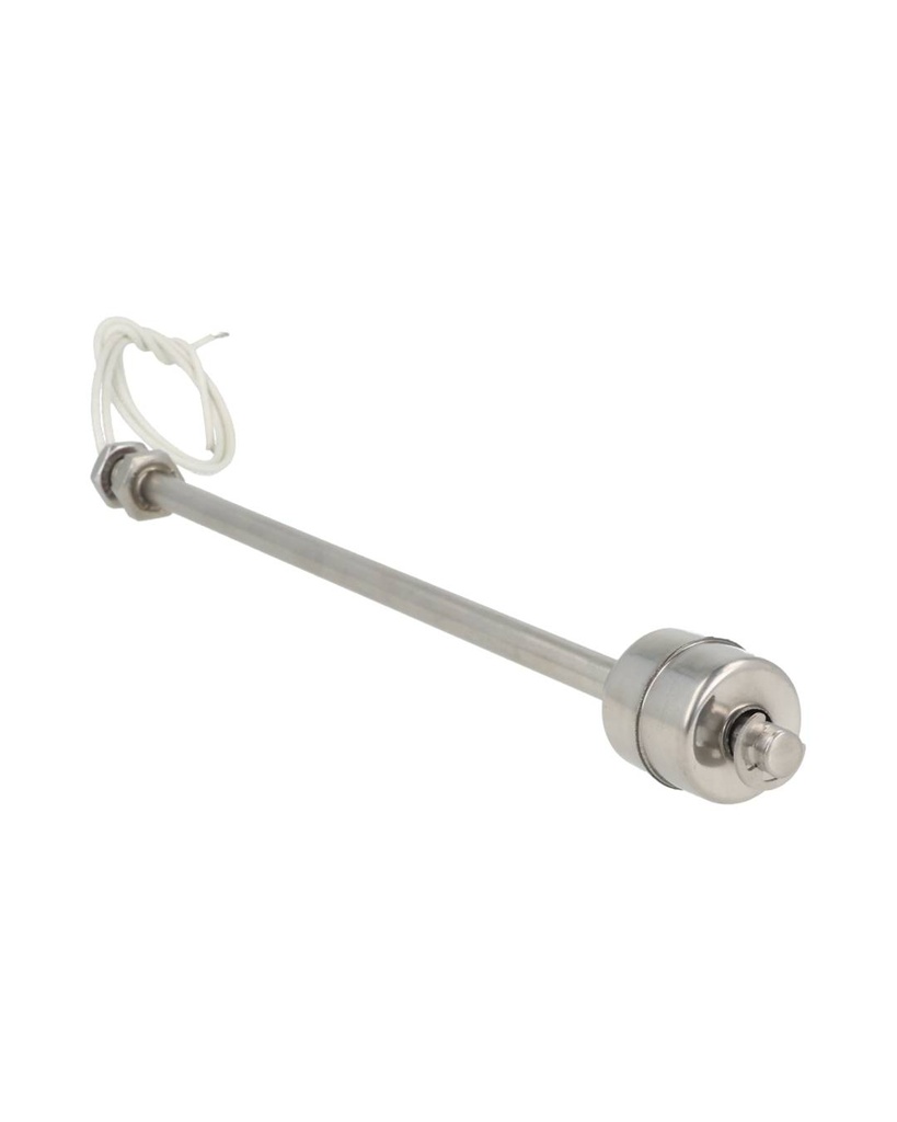 TP-LS250 — FLOTADOR DE NIVEL MINI RECTO 250mm ACEROINOX.250VCA/24VCDE 0.8AMP ROSCA I/8 