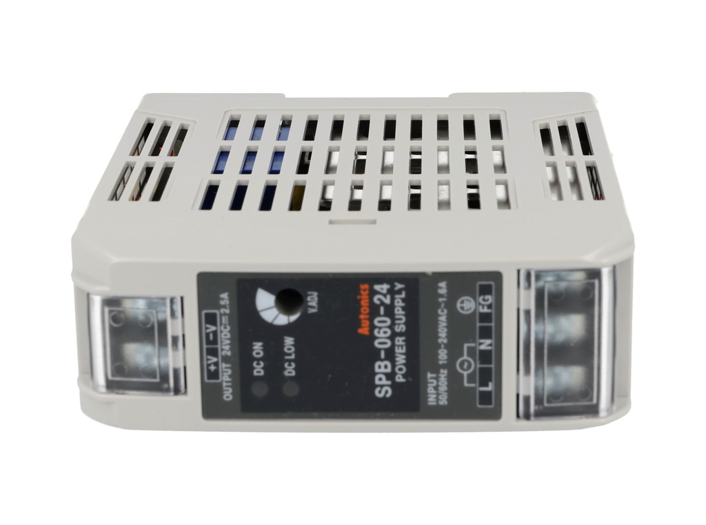 SPB-060-24 — FUENTE DE PODER 24VCD, 60W, 2.5A, ENTRADA 100-240VCA, 1.6A